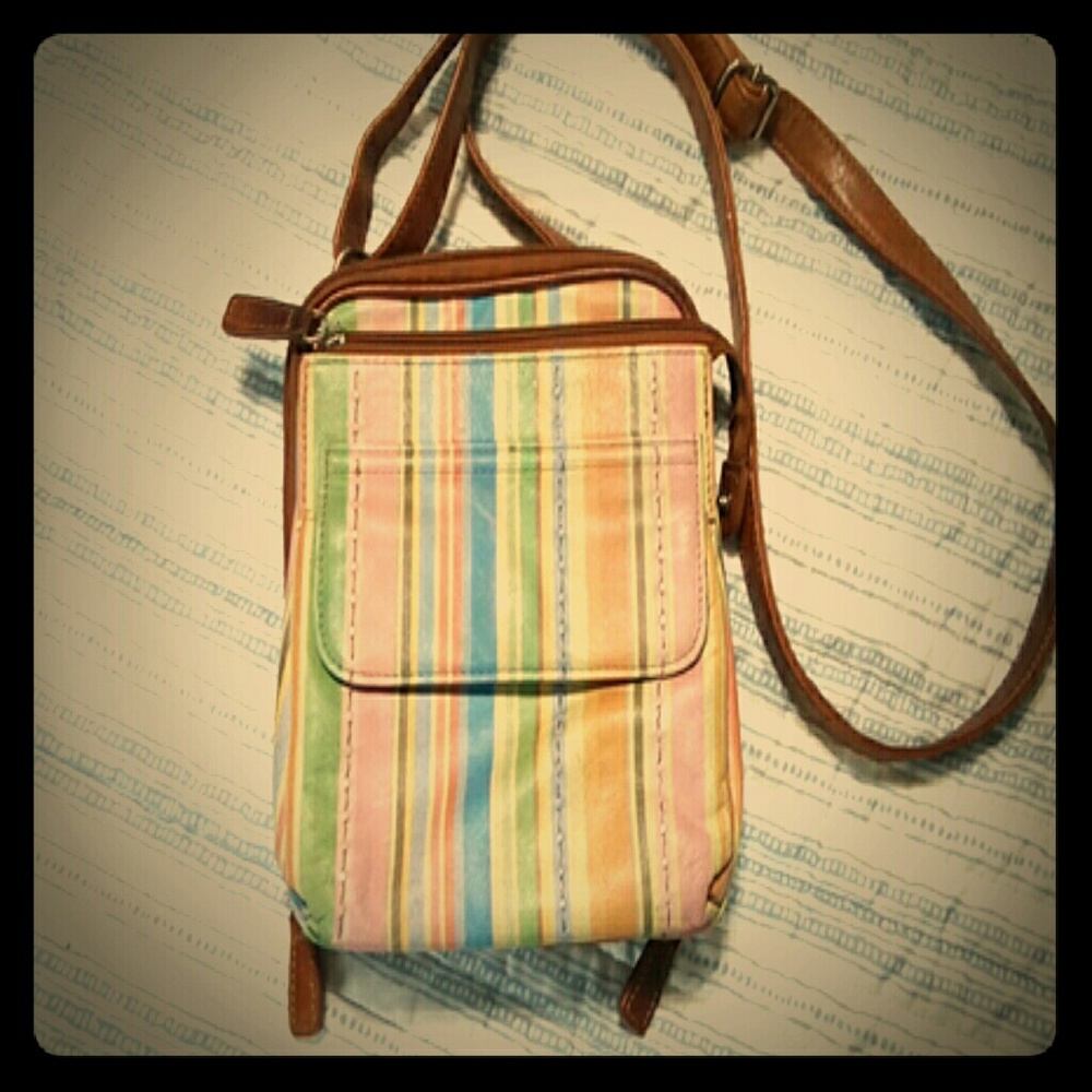 Crossbody leather purse